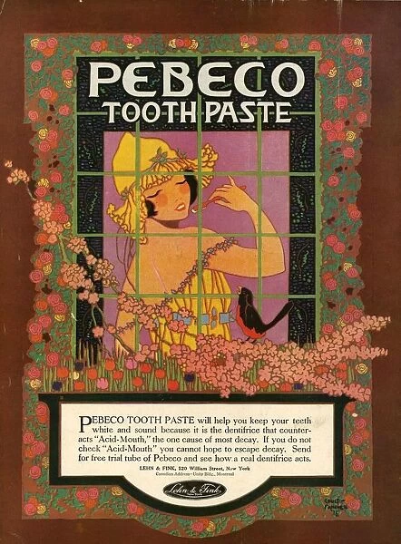 Pebeco 1920s USA CC toothpaste art deco