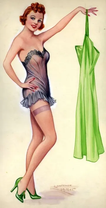 Framed Print : Pinups 1940s UK Laurence Miller pin-up pinups pin-ups striptease