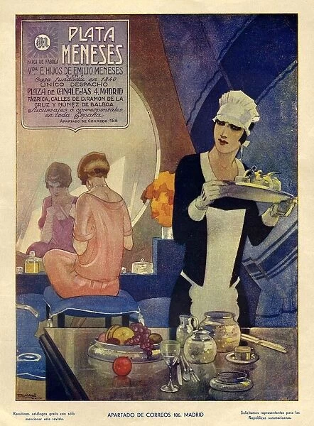 Plata Meneses 1928 1920s Spain cc maids servants hotels