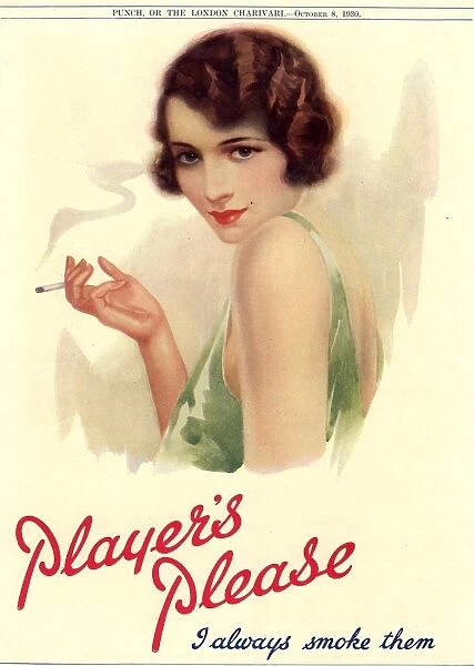 Player's Navy Cut 1930s UK cigarettes smoking