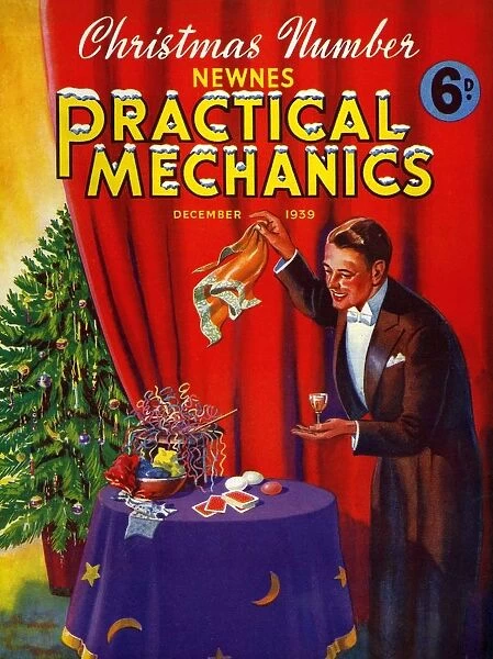 Practical Mechanics 1939 1930s UK magazines magician magic tricks trees