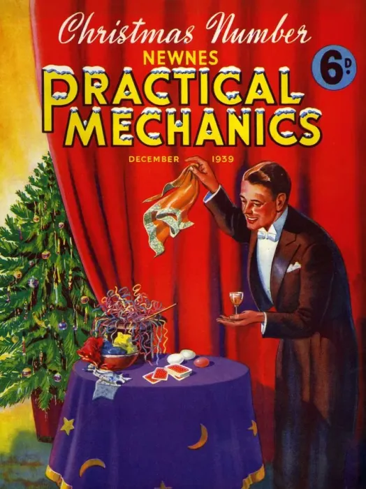 Framed Print : Practical Mechanics 1939 1930s UK magazines magician magic tricks trees Framed Print : Practical Mechanics 1939 1930s UK magazines magician magic tricks trees