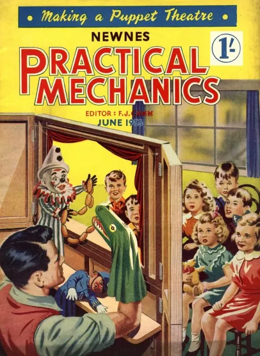Framed Print : Practical Mechanics 1950s UK puppets shows magazines Framed Print : Practical Mechanics 1950s UK puppets shows magazines