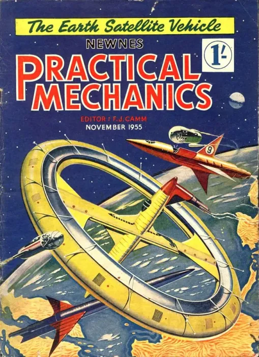 Framed Print : Practical Mechanics 1950s UK visions of the future futuristic magazines Framed Print : Practical Mechanics 1950s UK visions of the future futuristic magazines