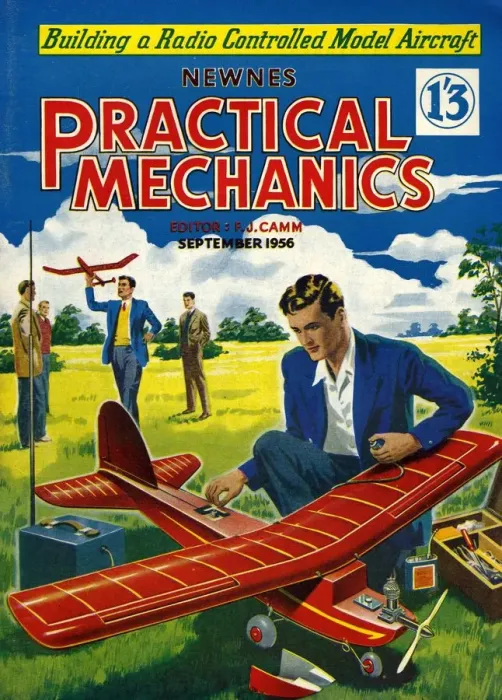 Framed Print : Practical Mechanics 1956 1950s UK magazines models aeroplanes Framed Print : Practical Mechanics 1956 1950s UK magazines models aeroplanes