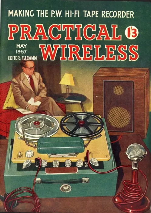 Framed Print : Practical Wireless 1950s UK diy radios tape recorders magazines tapes do it yourself Framed Print : Practical Wireless 1950s UK diy radios tape recorders magazines tapes do it yourself