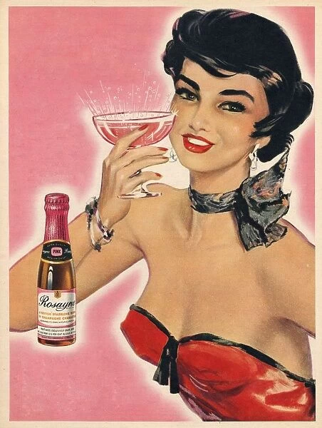 Rosayne 1954 1950s UK champagne alcohol