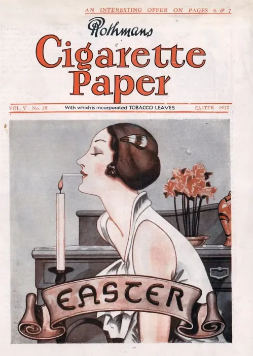 Framed Print : Rothmans Cigarette Paper 1932 1930s UK easter magazines Framed Print : Rothmans Cigarette Paper 1932 1930s UK easter magazines