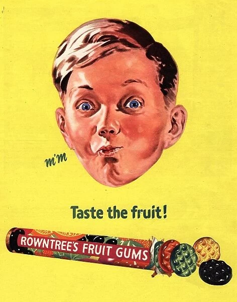 Rowntree's 1950s UK fruit gums sweets