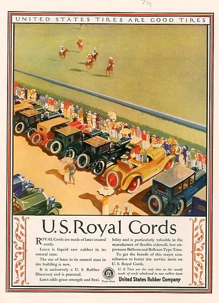 US Royal Cords 1924 1920s USA cc cars Tyres horses polo spectators
