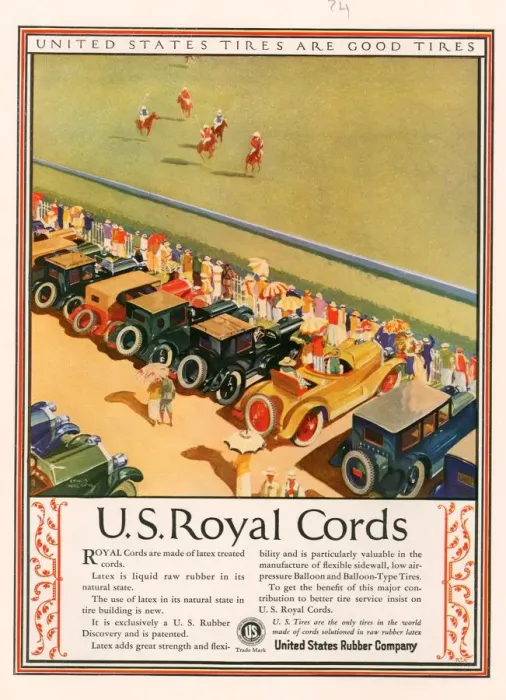 Framed Print : US Royal Cords 1924 1920s USA cc cars Tyres horses polo spectators Framed Print : US Royal Cords 1924 1920s USA cc cars Tyres horses polo spectators