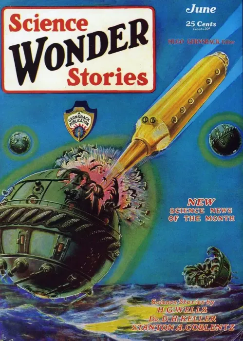 Framed Print : Science Wonder Stories 1929 1920s USA magazines pulp fiction space pulps Framed Print : Science Wonder Stories 1929 1920s USA magazines pulp fiction space pulps