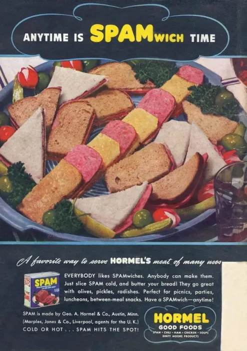 Framed Print : Spam 1950s USA Hormel meat tinned disgusting food canned cans Framed Print : Spam 1950s USA Hormel meat tinned disgusting food canned cans
