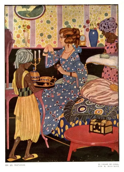Framed Print : Spanish Afternoon Tea 1920s Spain cc exotic oriental servants afternoon tea Framed Print : Spanish Afternoon Tea 1920s Spain cc exotic oriental servants afternoon tea