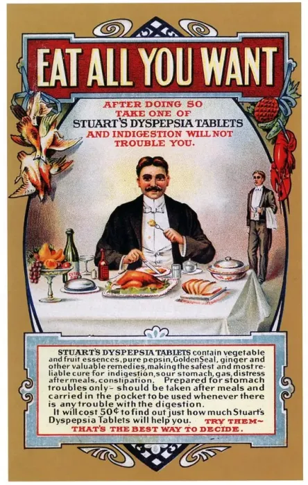 Framed Print : Stuarts Dyspepsia 1910s USA eating restaurants greed gluttony Framed Print : Stuarts Dyspepsia 1910s USA eating restaurants greed gluttony