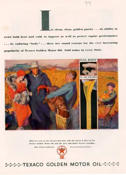 Framed Print : Texaco 1928 1920s USA cc oil gas petrol gasoline turkeys birds thanksgiving