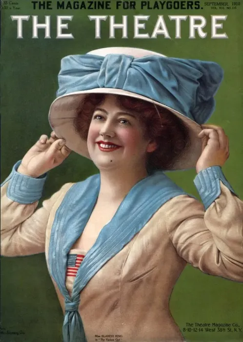 Framed Print : The Theatre 1910 1910s USA magazines hats portraits womens
