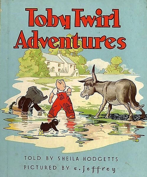 Toby Twirl Adventures 1949 1940s UK mcitnt childrenAs storys adventures childrens