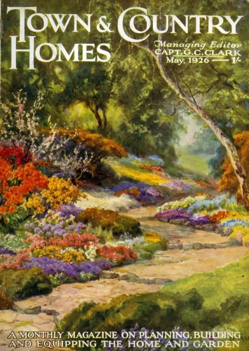 Framed Print : Town & Country Homes 1926 1920s UK countryside magazines horticulture Framed Print : Town & Country Homes 1926 1920s UK countryside magazines horticulture