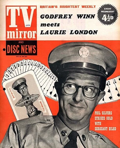 TV Mirror 1958 1950s UK Phil Silvers magazines sergeant sergeant bilko comedians
