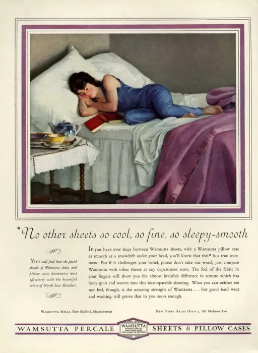 Framed Print : Wamsutta 1930s USA cc sleeping beds dreams sheets books Framed Print : Wamsutta 1930s USA cc sleeping beds dreams sheets books