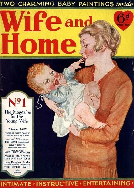 Wife and Home 1929 1920s UK first editions mothers and babies housewives magazines baby
