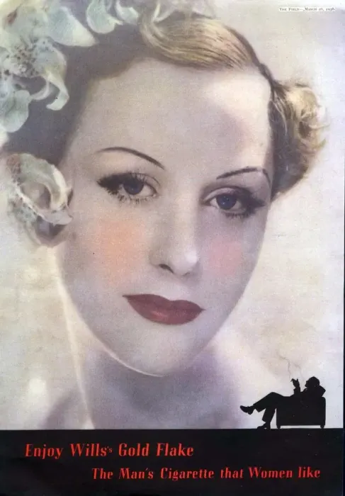 Framed Print : Wills 1930s UK glamour cigarettes smoking Framed Print : Wills 1930s UK glamour cigarettes smoking