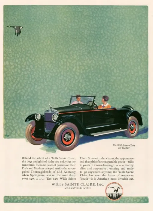 Framed Print : Wills Sainte Claire 1925 1920s USA cc cars Framed Print : Wills Sainte Claire 1925 1920s USA cc cars
