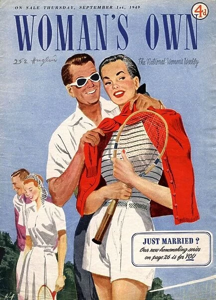 Womans Own 1949 1940s UK tennis magazines