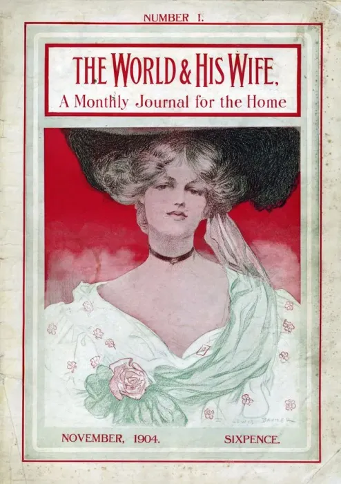 Framed Print : The World and His Wife 1904 1900s UK womens first issue portraits magazines Framed Print : The World and His Wife 1904 1900s UK womens first issue portraits magazines