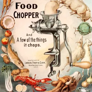 1899 1890s USA food choppers mincers the universal cooking appliances gadgets