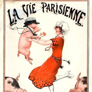 1920s France La Vie Parisienne Magazine Cover