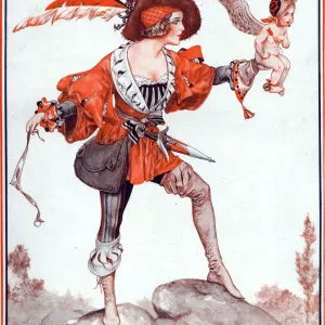 1920s France La Vie Parisienne Magazine Cover