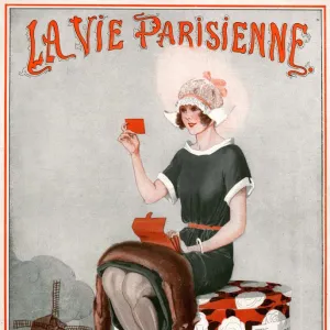 1920s France La Vie Parisienne Magazine Cover