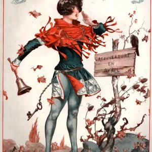 1920s France La Vie Parisienne Magazine Cover