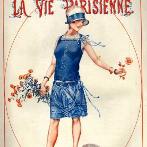 1920s France La Vie Parisienne Magazine Cover