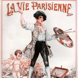 1920s France La Vie Parisienne Magazine Cover