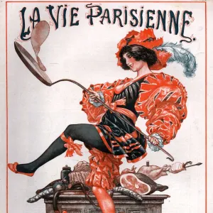 1920s France La Vie Parisienne Magazine Cover