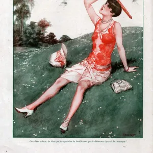 1920s, France, La Vie Parisienne, Magazine Plate