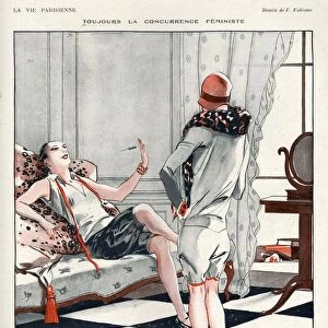 1920s, France, La Vie Parisienne, Magazine Plate