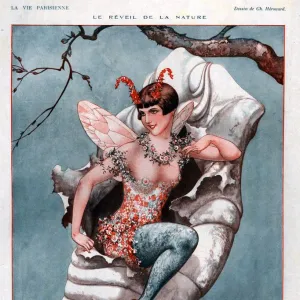 1920s, France, La Vie Parisienne, Magazine Plate