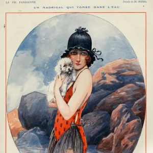 1920s, France, La Vie Parisienne, Magazine Plate