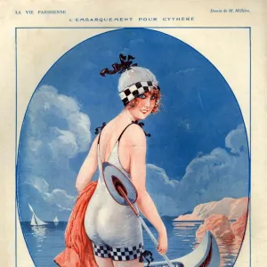 1920s, France, La Vie Parisienne, Magazine Plate