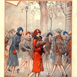 1920s, France, La Vie Parisienne, Magazine Plate