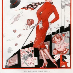 1920s France La Vie Parisienne Magazine Plate