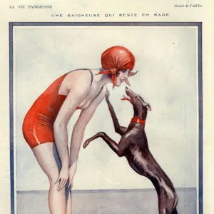 1920s, France, La Vie Parisienne, Magazine Plate