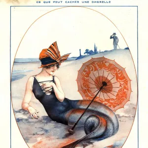 1920s, France, La Vie Parisienne, Magazine Plate