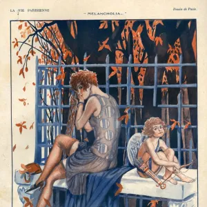 1920s, France, La Vie Parisienne, Magazine Plate