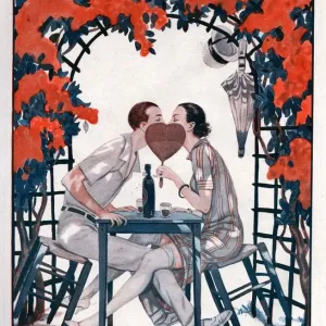 1920, Francia, La Vie Parisienne, Revista de Plate. 1920, Francia, La Vie Parisienne, Revista de Plate.