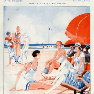 1920s, France, La Vie Parisienne, Magazine Plate